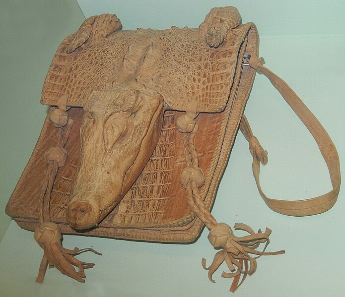 File:Handbag of West African Dwarf Crocodile.JPG