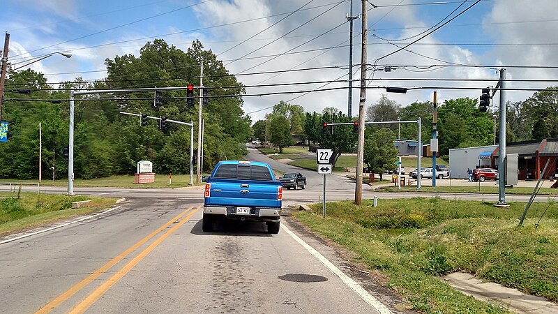 File:Highway 253 northern terminus at Highway 22, Barling, AR.jpg