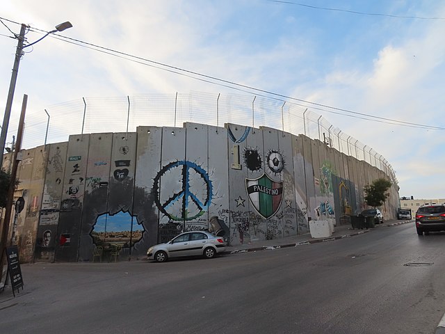 Israeli West Bank barrier in Bethlehem