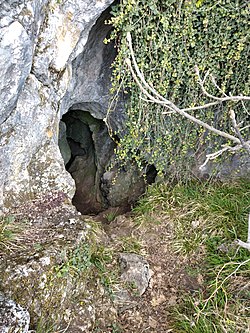 A Hosszú-hegyi 2. sz. barlang bejárata