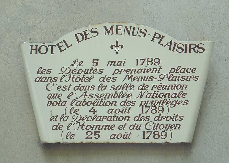 File:Hotel des Menus Plaisirs Sign.JPG