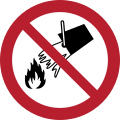 P011 – Do not extinguish with water