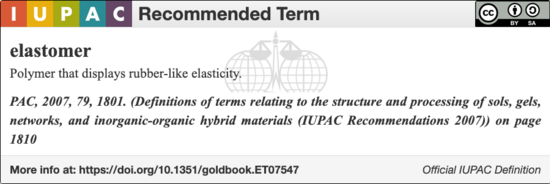 IUPAC definition for an elastomer in polymer chemistry IUPAC definition for an elastomer in polymer chemistry.png