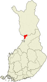 Location of Ii in Finland