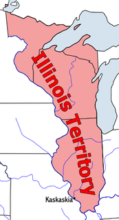 Illinois Territory territory of the USA between 1809-1818