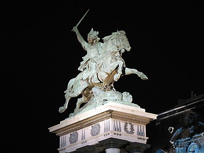 Statue of Vercingétorix by Frédéric Auguste Bartholdi on the main square of the city