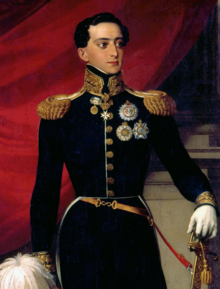 Infante D. Miguel de Bragança (1827), by Johann Nepomuk Ender (cropped).png