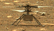 Ingenuity helicopter after its high speed spin up test.png