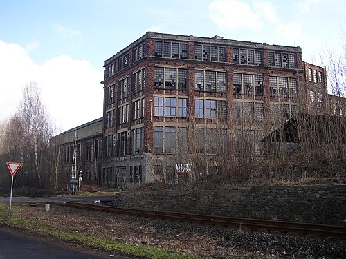 The building where used to be a iron foundry, Varnsdorf, Czech republic