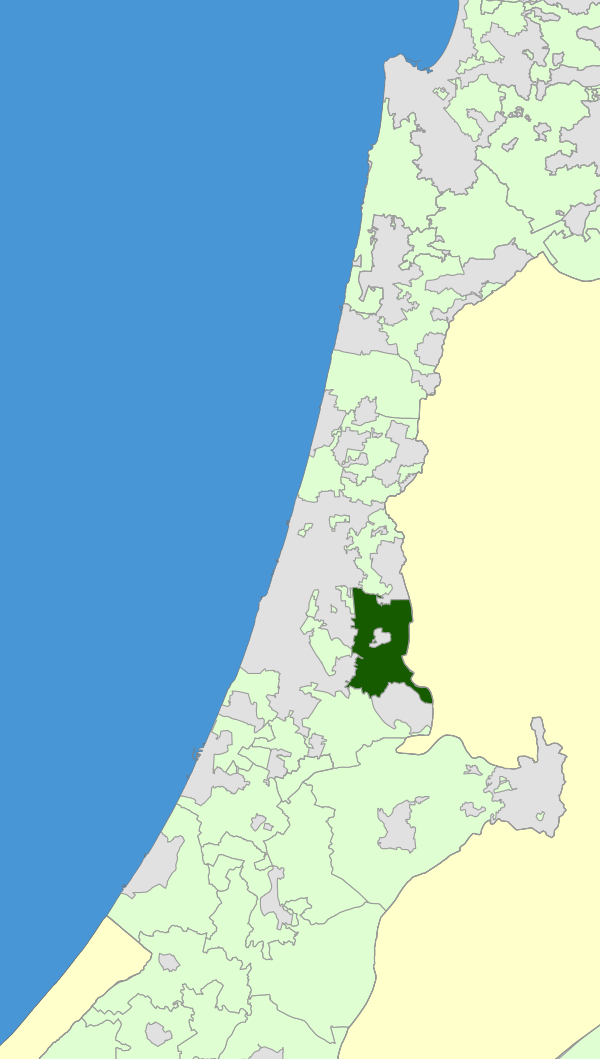 Israel Map - Hevel Modi'in Regional Council Zoomin.svg