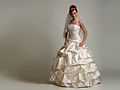 2011 Italian satin wedding dress