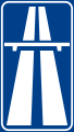 Expressway. If the symbol of expressway is used inside other information signs it has a squared shape ()