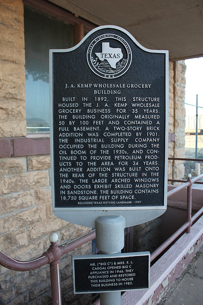 File:J.A. Kemp Wholesale Grocery Building, Wichita Falls, Texas Historical Marker (8334855580).jpg