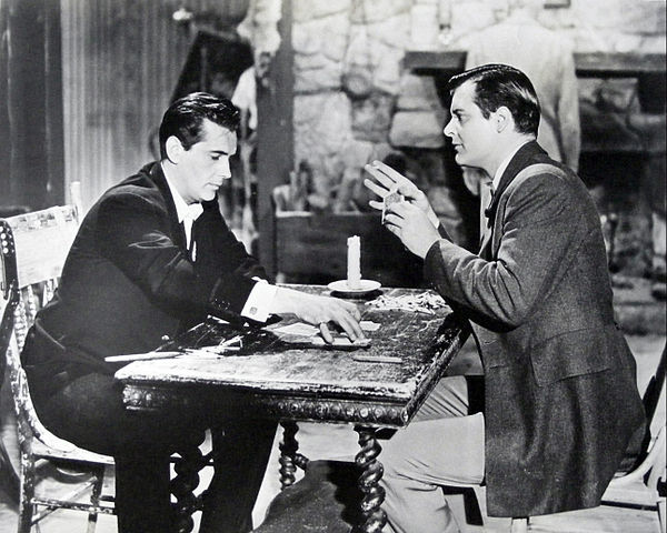 Jack Kelly as Bart Maverick and Long as Gentleman Jack Darby in Maverick, 1959
