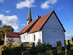Jakobus-Kirche in Uesby, Süd- und Ostseite