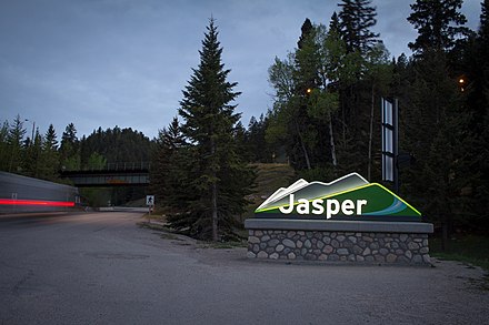 The Jasper Welcome Sign at the north entrance to town, 2022.