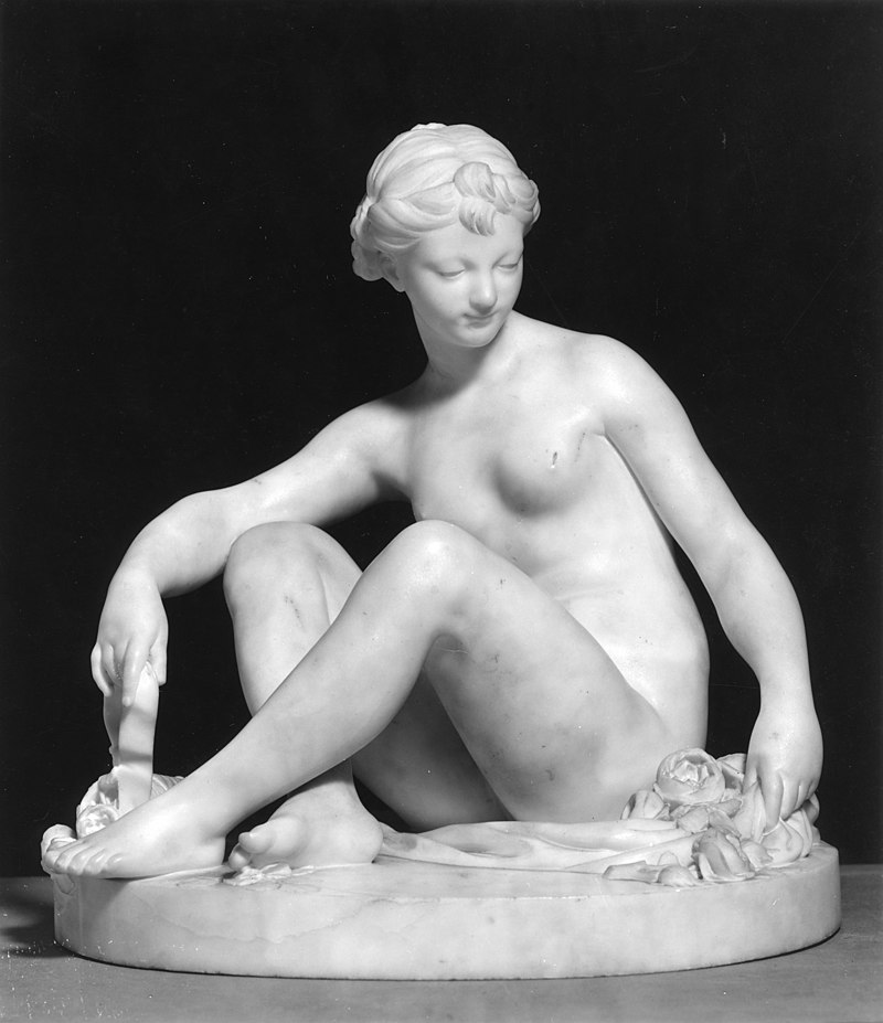 Jean Pierre Antoine Tassaert - "Venus" (Seated Woman) - Walters 27306.jpg