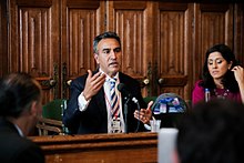 Jo Sidhu QC a leading criminal law barrister speaking in the UK Parliament Jo Sidhu QC speaking at an event in parliament.jpg