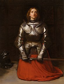 Joan of Arc is a popular symbol of Longwood University's history as a women's college. Joan of Arc - John Everett Millais.jpg