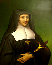 Peinture de sainte Johanna Franziska von Chantal par Michael Fuchs, Provincialat des Oblats de St.  Franz von Sales à Vienne, Kaasgraben