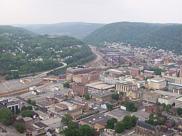 Uitzicht over Johnstown