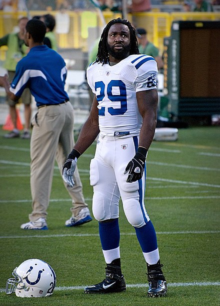 Joseph Addai with the Colts on August 26, 2010.