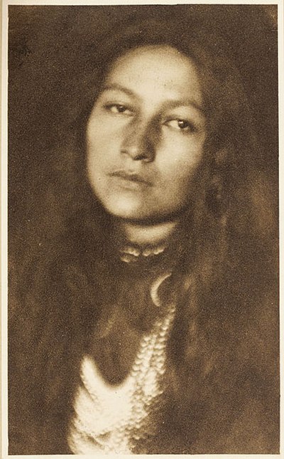 Zitkala-Sa (1876–1938), Yankton author, photographed by Joseph Keiley