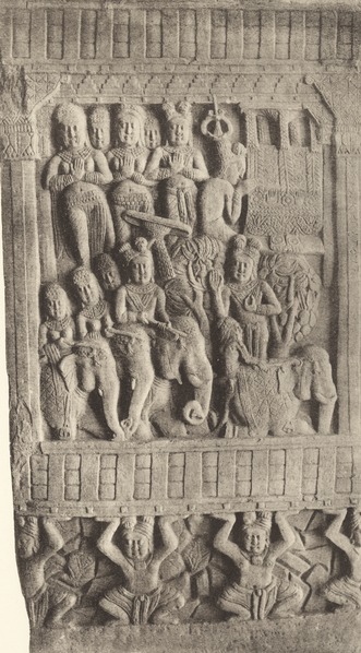 File:KITLV 87931 - Unknown - Relief on a pillar of the Bharhut stupa in British India - 1897.tif