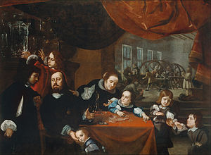 Karel Škréta - Die Familie des Edelsteinschneiders Dionysius Miseroni - Google Art Project.jpg