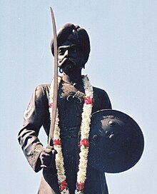 Kempe Gowda I chieftain under the Vijayanagara Empire. The city of Bengaluru was founded by Kempe Gowda in 1537. Kempegowda I.jpg