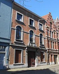 Bibliotheek Gulliver op Marktplein 9 in 1927. Kleine Kraaiwijk 10, Antwerpen