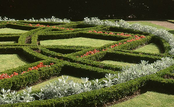 Knot Garden at St Fagans museum of country life, south Wales