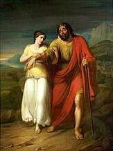 Oedipus and Antigone by Aleksander Kokular (1825–1828), National Museum, Warsaw