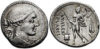 Валерий Флакк (108–107 г. до н. э.). Крылатый бюст Виктории