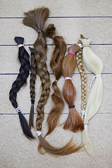 The Little Princess Trust asks supporters to donate a minimum of 12 inches of hair.