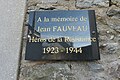 Plaque, ruelle Jean-Fauveau