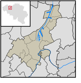 Locatie van Ledeberg