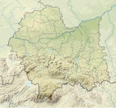 Mapa lokalizacyjna województwa małopolskiego