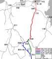 日田彦山線路線図