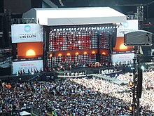 The stage at the Live Earth concert held at Wembley on 7 July 2007 LiveEarthWembleyStadium1.jpg
