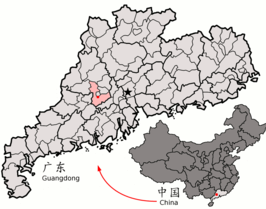Kaart van Gaoyao