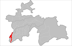 Location of the——district in Tajikistan