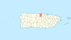 Location of Vega Baja in Puerto Rico