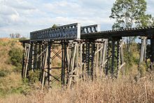 Lockyer Creek Railway Bridge at Clarendon in 2008