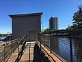 English: Northern Canal Waste Gatehouse from the walkway