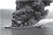 A Panamanian tanker that sunk after being torpedoed by U-564. Lubrafol.png