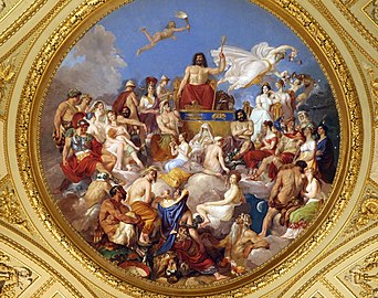 Совет богов. Тондо в «Зале Илиады». Палаццо Питти во Флоренции. 1819–1825. Фреска