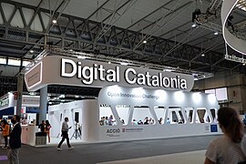 Estand de la Generalitat de Catalunya al GSMA Mobile World Congress 2021