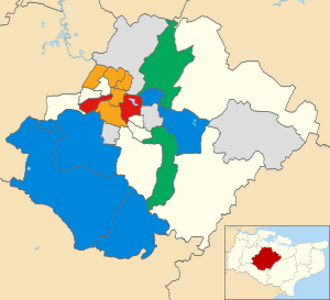 Maidstone UK ward map 2023.svg
