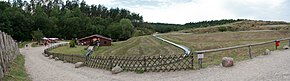 Sommerrodelbahn, links hinten der Affenwald